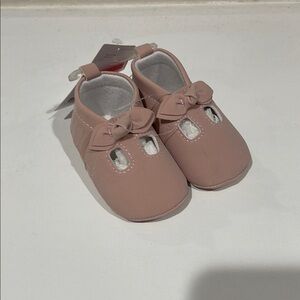 Pink Baby Shoes with Bow
